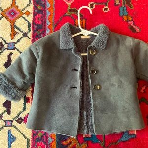 Burberry kids sheepskin jacket